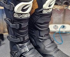 ONeal Rider Boot MX Boots Black Moto Cross Motorbike Enduro Adventure Quad Size 10.5 / 44