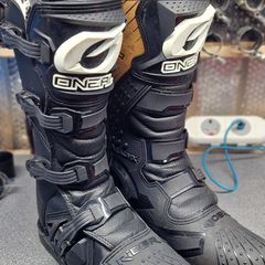 ONeal Rider Boot MX Boots Black Moto Cross Motorbike Enduro Adventure Quad Size 10.5 / 44