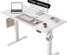 Electric Standing Desk, 100 x 60 cm Height Adjustable Sit Stand Desk