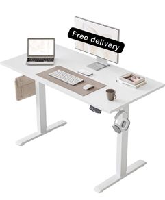 Electric Standing Desk, 100 x 60 cm Height Adjustable Sit Stand Desk