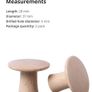Set of 2 Wooden knobs, 37mm Image 7