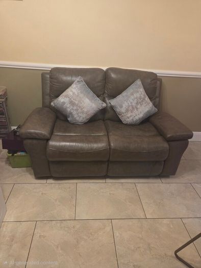 Two Seater Leather Recliner