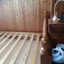 Solid pine double bed frame Image 4