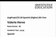 Institute of education h1 Spanish notes