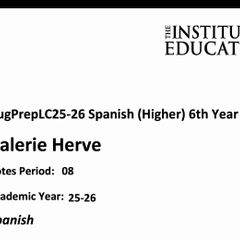 Institute of education h1 Spanish notes