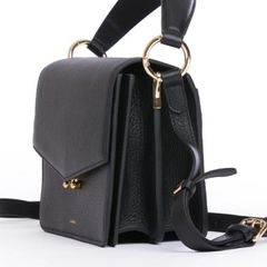 Landa black leather bag