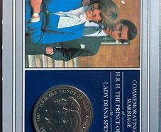 Commemorative lady Diana coin