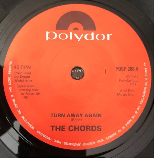 The Chords - Turn Away Again (1981) 7"