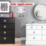 20Pcs Crystal Door Knobs for Cupboards with 40 Screws of 2 Sizes 25mm, 10mm, Diamond Shape Cabinet Knobs, Pull Handle with Screw, Drawer knobs, Dresser, Chest Canister Drawer Handles (FREE POSTAGE) Image 4