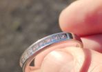 Sterling Silver CZ Half Eternity Ring