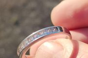 Sterling Silver CZ Half Eternity Ring