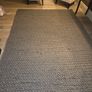 Absolutely stunning grey hand woven braided chunky knit rug Image 2