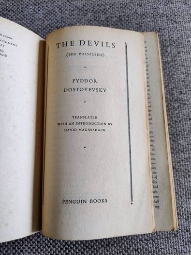 The Devils 1957 by Fyodor Dostoevsky Penguin Classics in good overall condition see photos FREE STANDARD POSTAGE INCLUDED