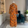 Brand-new Ladies Orange Long-sleeved Shirt Dress from Pieces Image 10