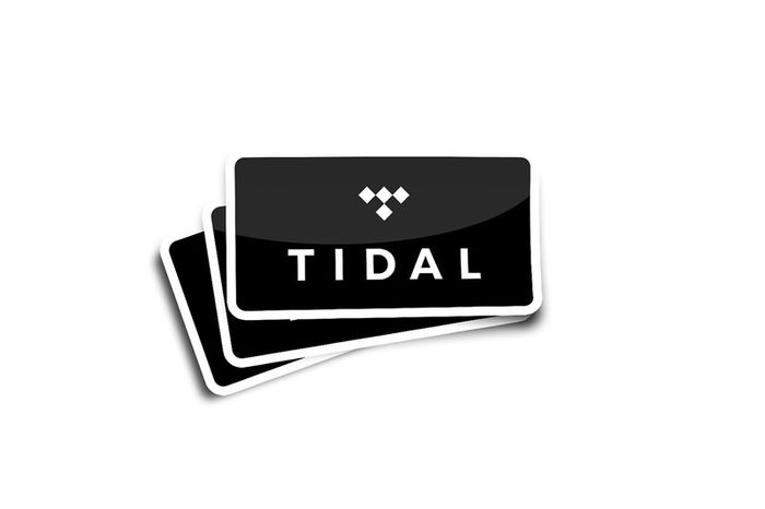Tidal Glossy Stickers 2-pack