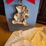 2019 Newbridge Silverware Christmas Bear Ornament, Silver Plated, Mint Condition, Original Packaging Image 6