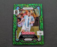 2026 Panini Prizm Monopoly FIFA World Cup Sergio Aguero Green Wave Parallel Argentina