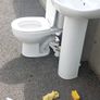 Toilet, hand basin/pedestal and shower door Image 9