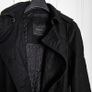 Zara Black Long Trench Coat Size M Image 8