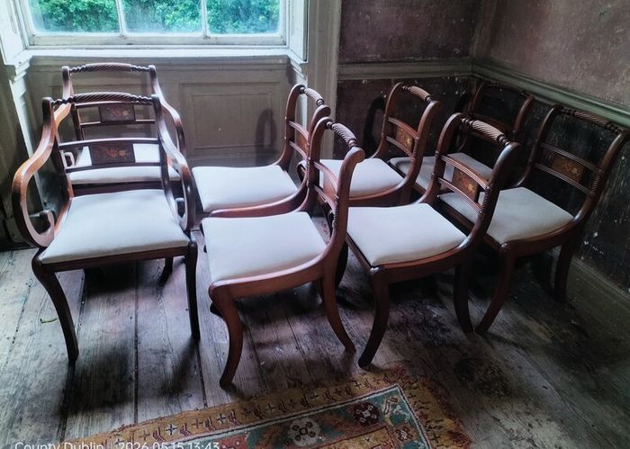 Set of 8 vintage Dining Chairs