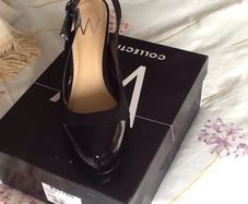 Wallis sling back high heel shoe