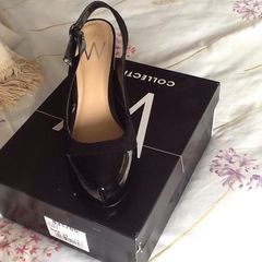 Wallis sling back high heel shoe