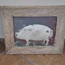 Hand Painted Ceramic Pig Plaque Image 9