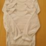 BNWT Pack of 3 Newborn Baby Vests - Long Sleeve - 100% Cotton Image 4