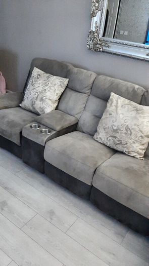 L suite sofa grey sofa