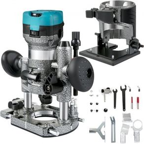 Router Tool, 710W Wood Router, Router for Woodworking w/ Three Router Collets, Wood Router Tool w/ Tilt & Plunge Base, Woodworking Router w/ Aluminum Shell and 13000 - 33000 r/min Rotating Speed (FREE SHIPPING)