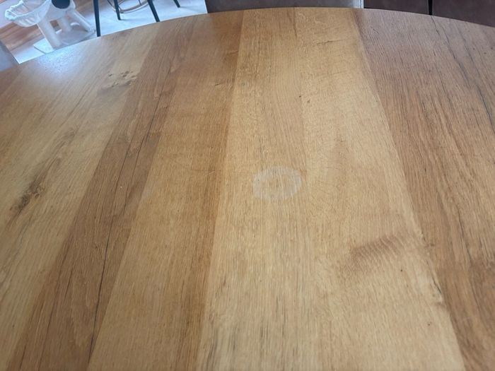 Solid Oak Table and 8 leather chairs