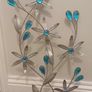 Metal contemporary wall art turquoise Image 3