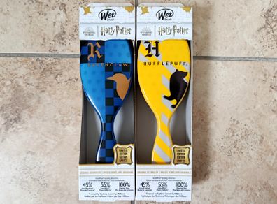 2x Wet Brush Harry Potter Limited Edition Hufflepuff + Ravenclaw Detanglers NEW