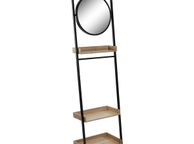 main image for ad Bathroom Shelves with Mirror and MDF Wood Construction