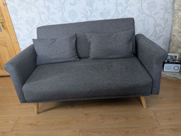 Dark Grey 2-Seater Sofa