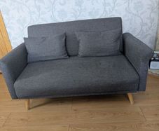 Dark Grey 2-Seater Sofa