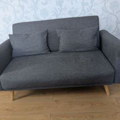 Dark Grey 2-Seater Sofa