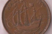 British halfpennies