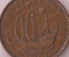 British halfpennies