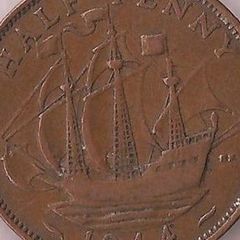British halfpennies