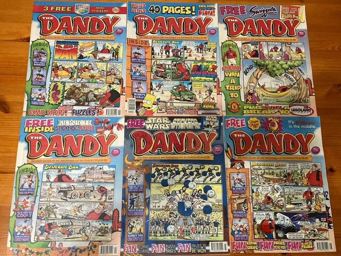 Comics: 'The Dandy' 2000,2001 and 2002 (54 numbers)