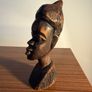 Vintage African Hand Carved Bust Image 4