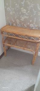 Mid Century Italian Bamboo Console table