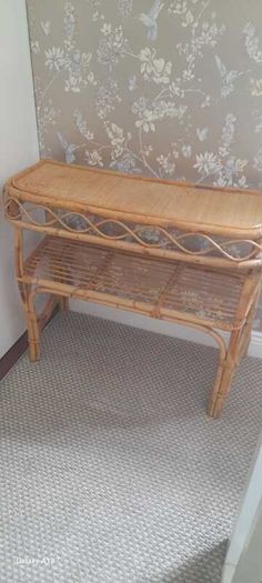 Mid Century Italian Bamboo Console table