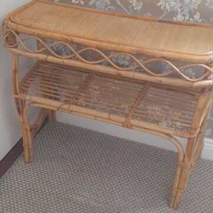 Mid Century Italian Bamboo Console table