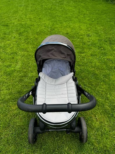 icandy peach all terrain travel system pram stroller buggy with carrycot rain cover