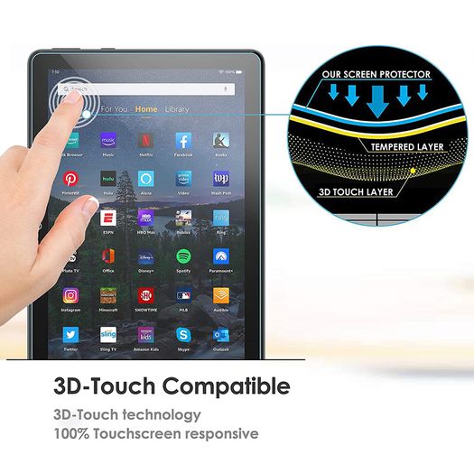 For Amazon Fire HD 10 2021 Tempered Glass Screen Protector Saver New - FHT01ATTG