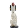 Handcrafted Goldfinch Sculpture: Calcite & Dolomite Bird Figurine Image 4