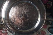 Silver Circular Serving tray