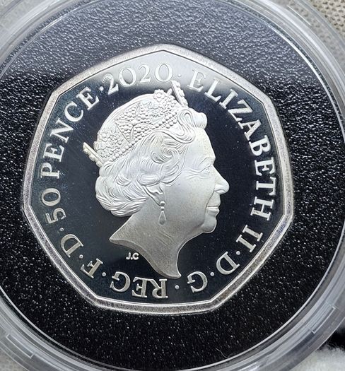 Royal Mint 2020 50p Silver Proof Dinosauria Collection Magalozaurus